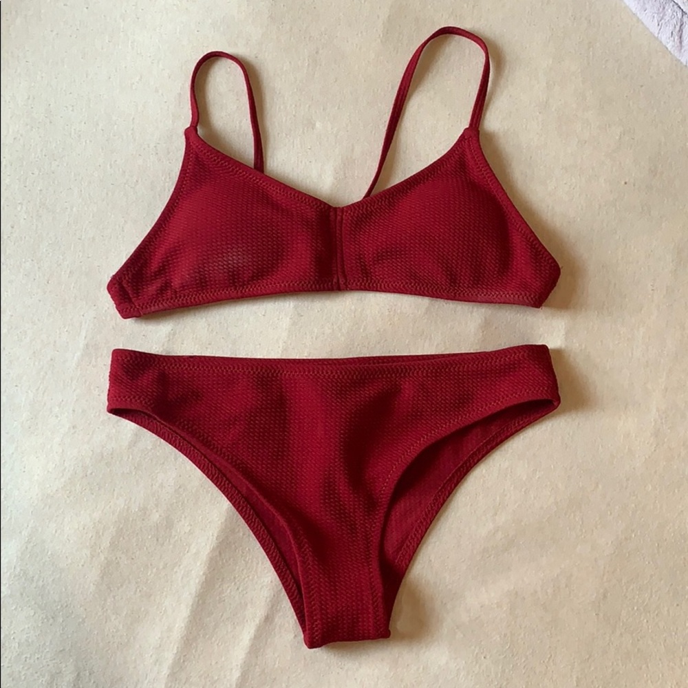 Zaful Maroon Bikini